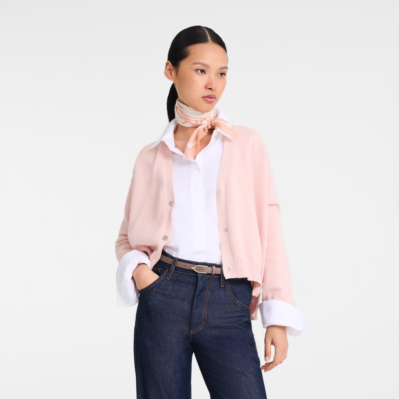 Wavy Summer Stole Petal Pink - Cashmere 1