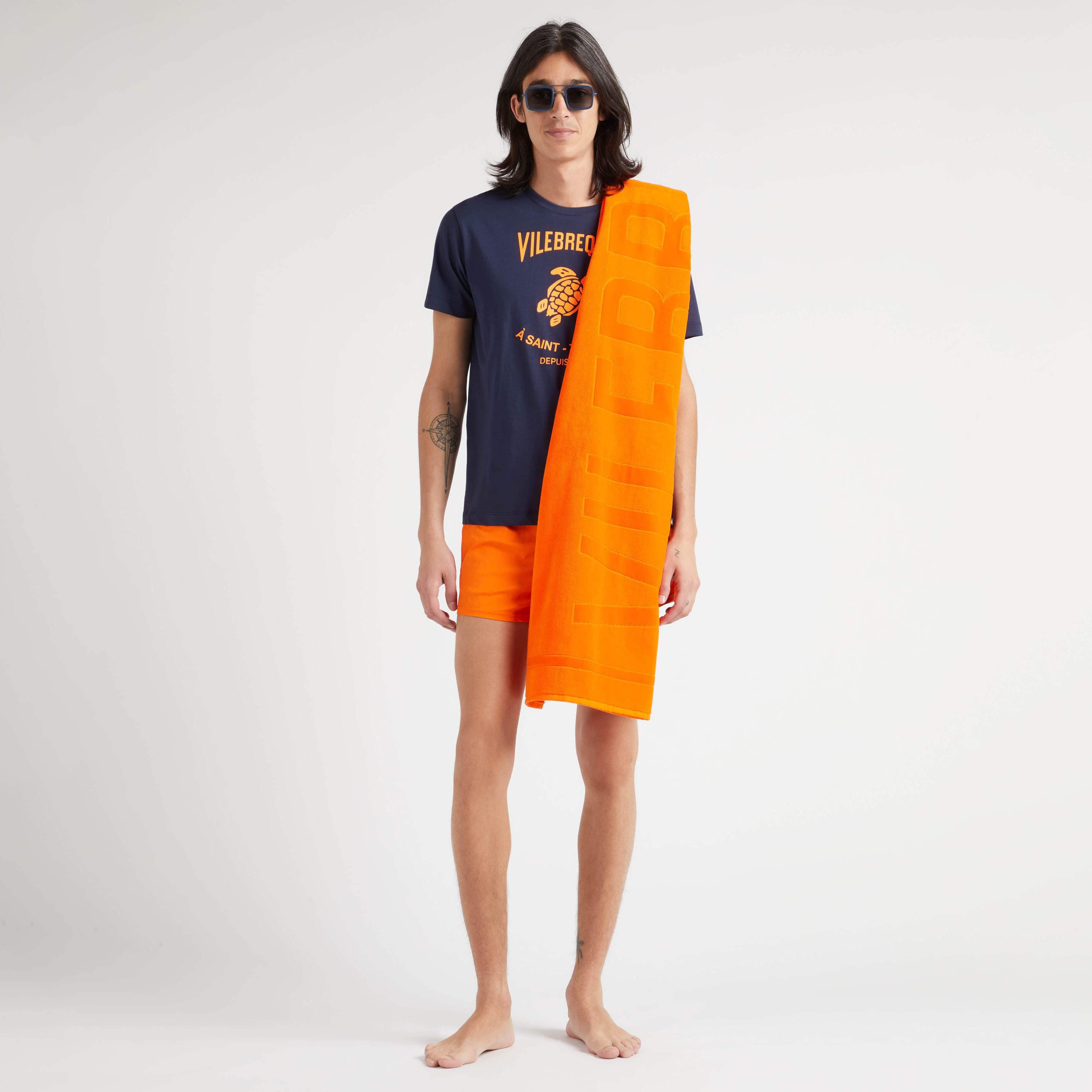 Men Short Swim Trunks Jacquard Turtles - 5