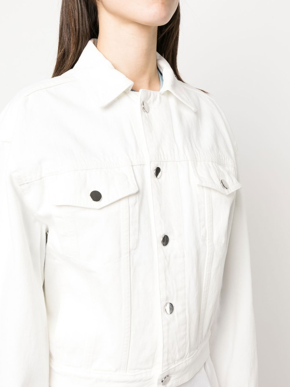 long-sleeved denim jacket - 5