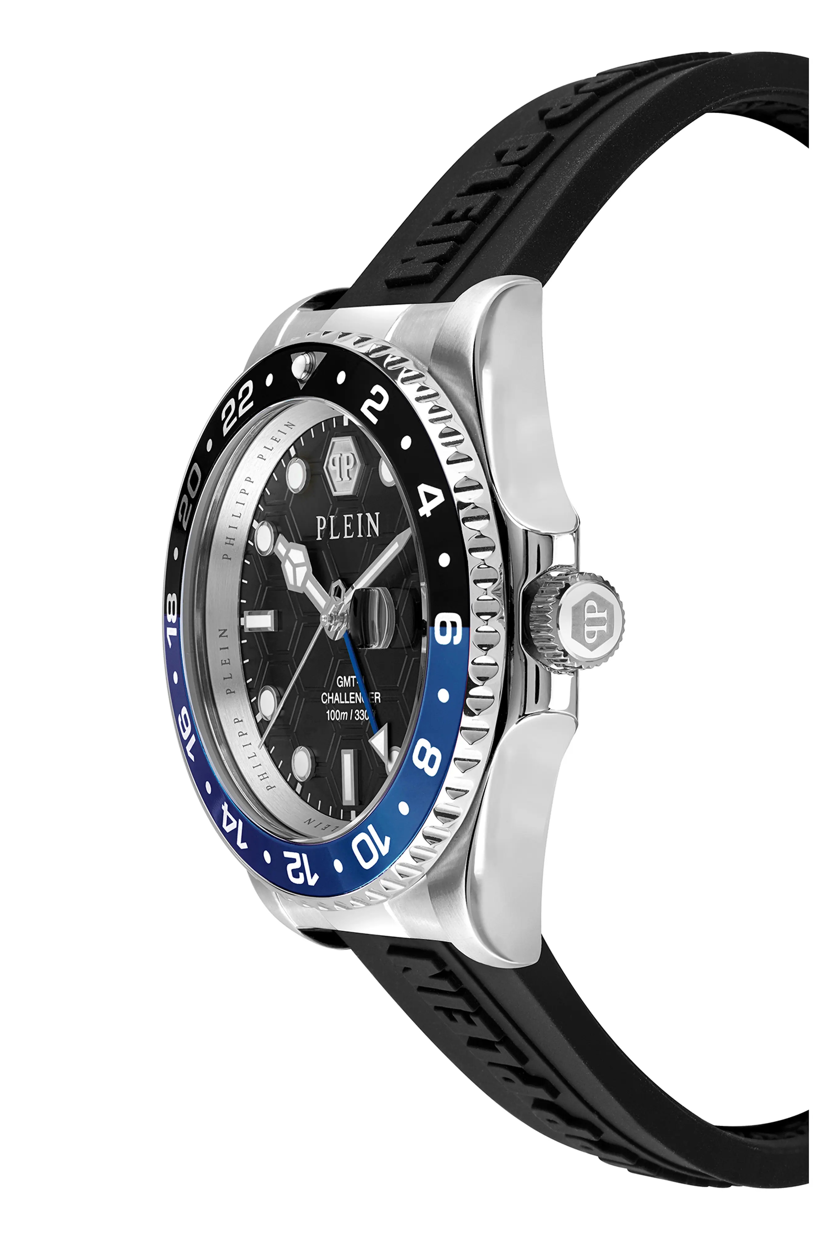 GMT-I Challenger Silicone Strap Watch, 44mm - 5