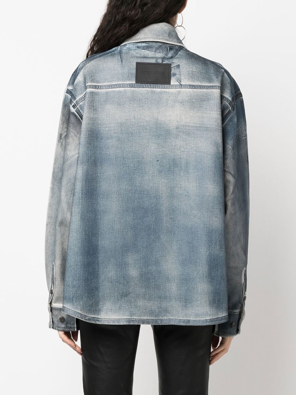 long-sleeve denim shirt - 4