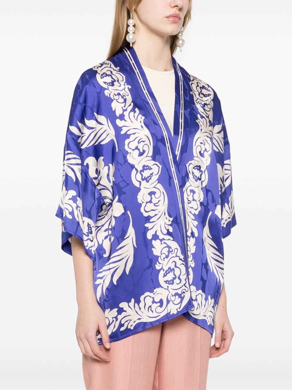 floral-print jacket - 3
