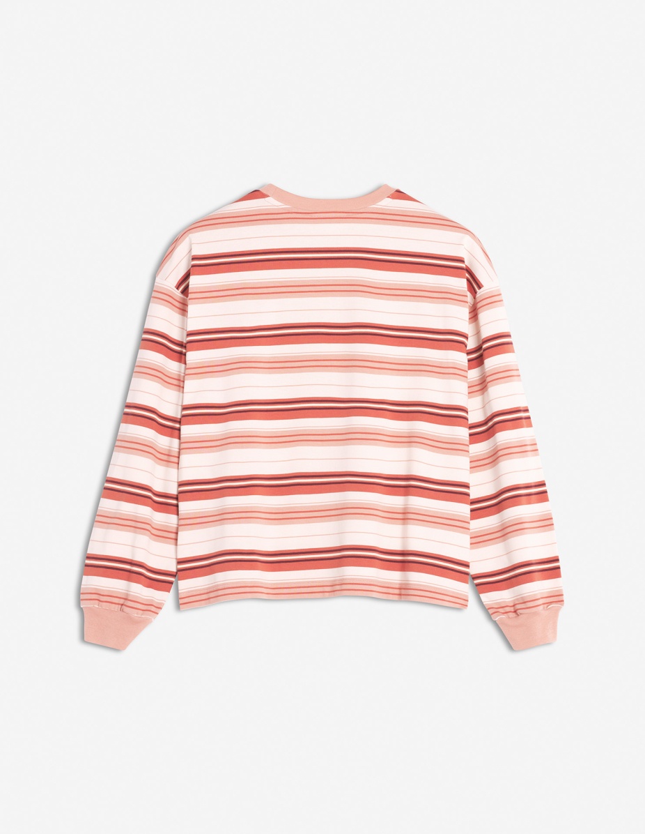 MAISON KITSUNE LABEL MULTI STRIPES BLOUSY TEE-SHIRT - 5