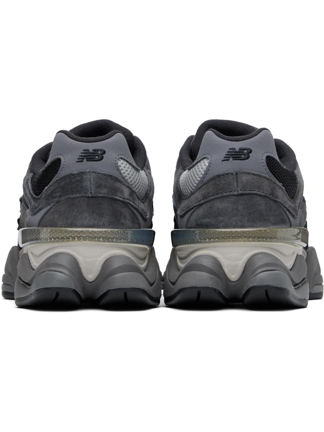 Black & Gray 9060 Sneakers - 2