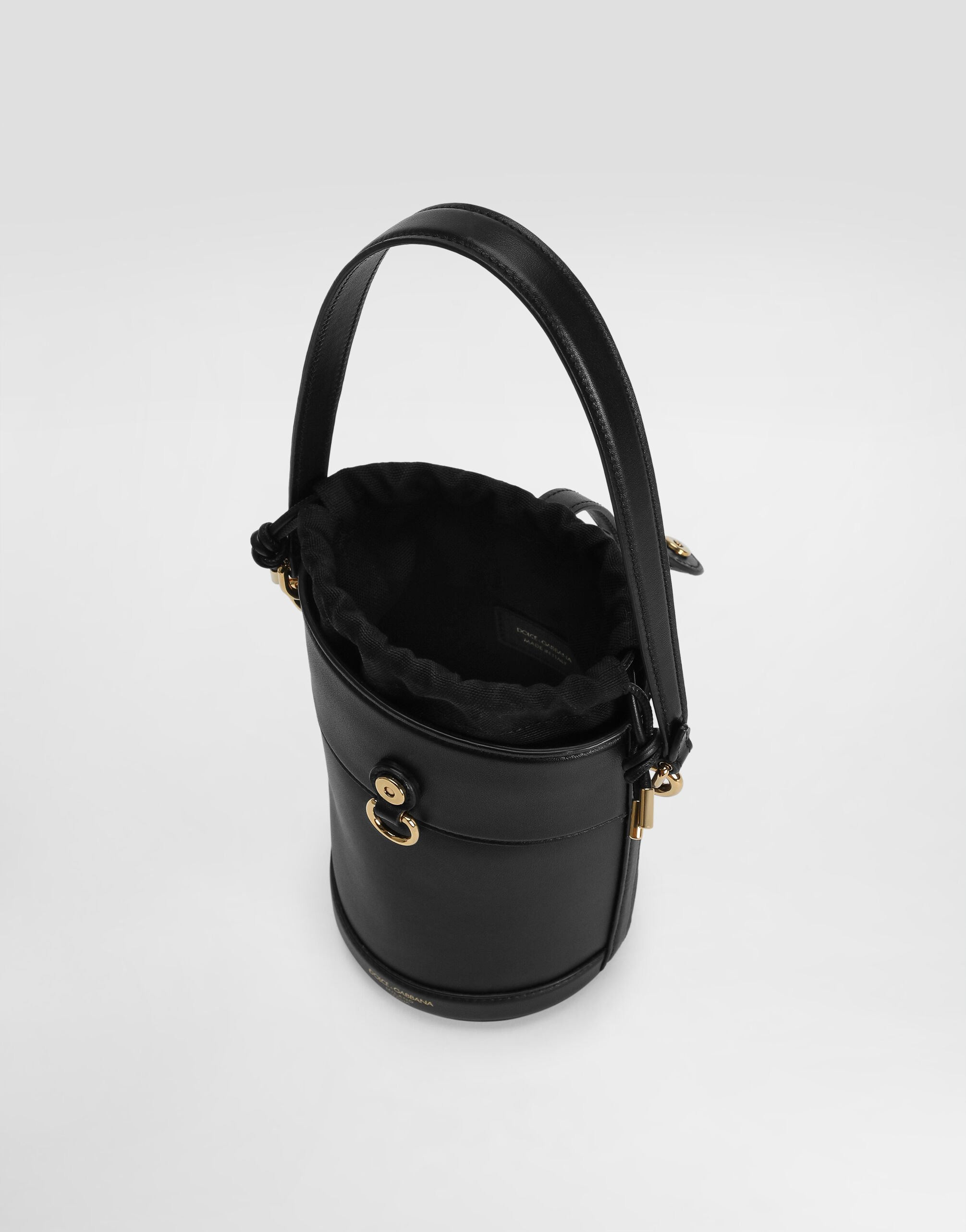Capri bucket bag in canvas and leather - 5