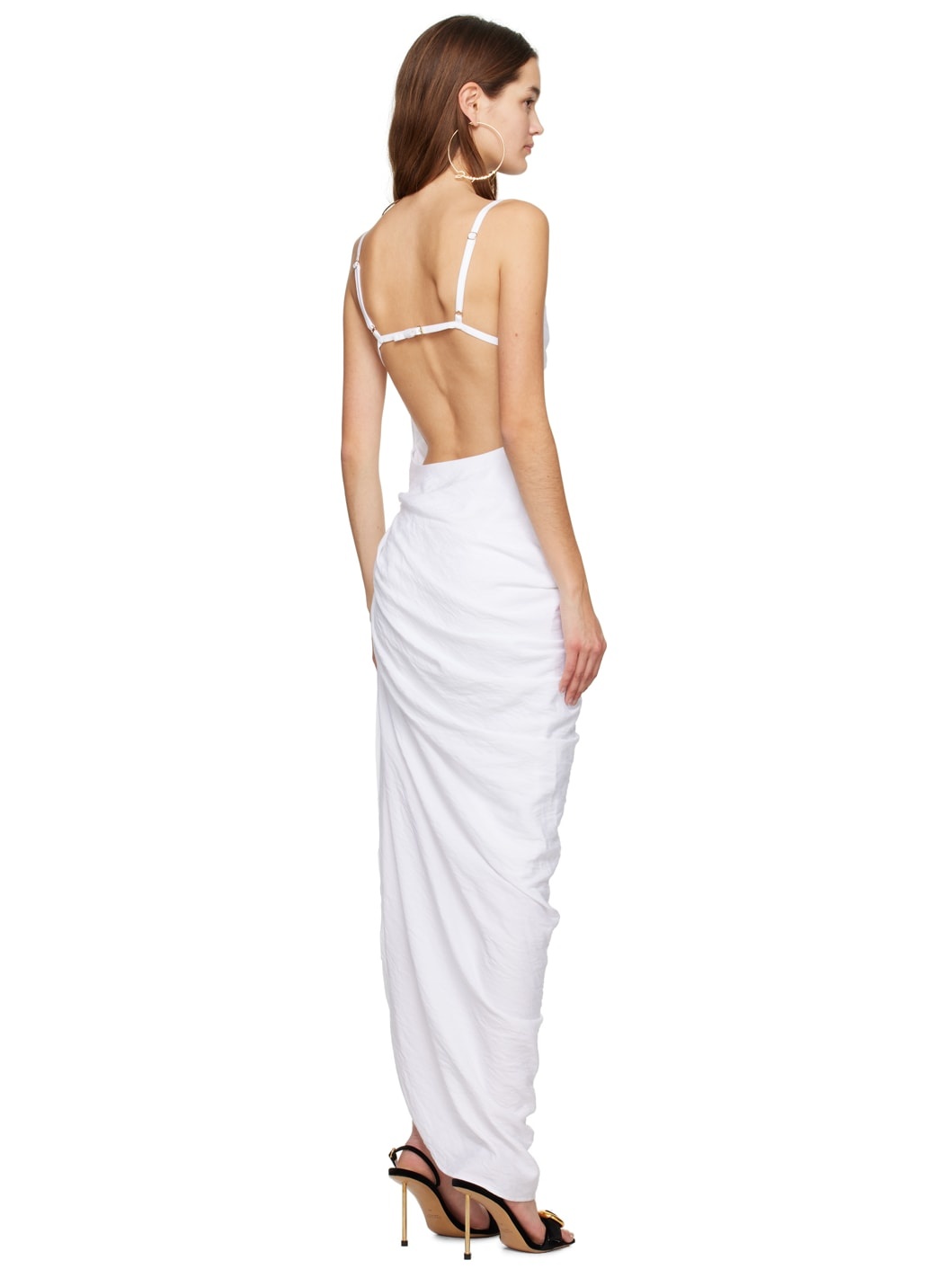 White Les Classiques 'La robe Saudade longue' Maxi Dress - 3
