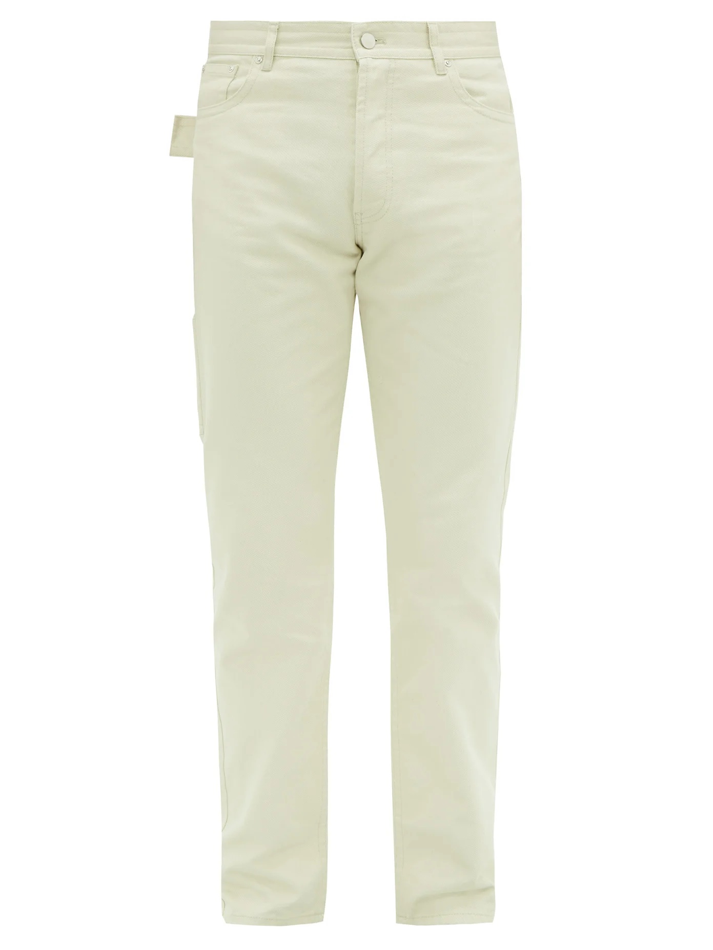 Mid-rise cotton-twill utility trousers - 1