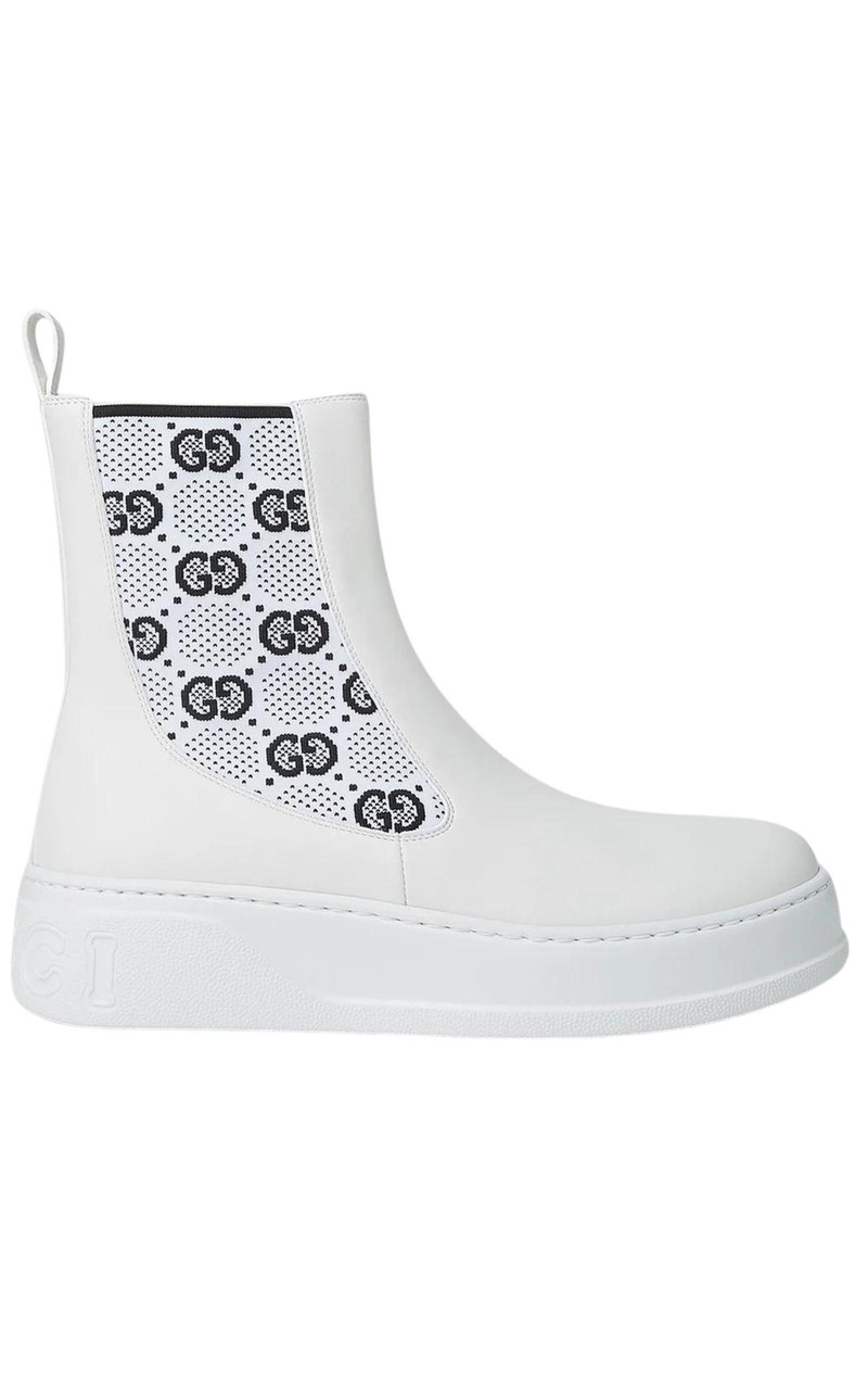 Gucci GG Supreme Panelled Chelsea Boots - 1