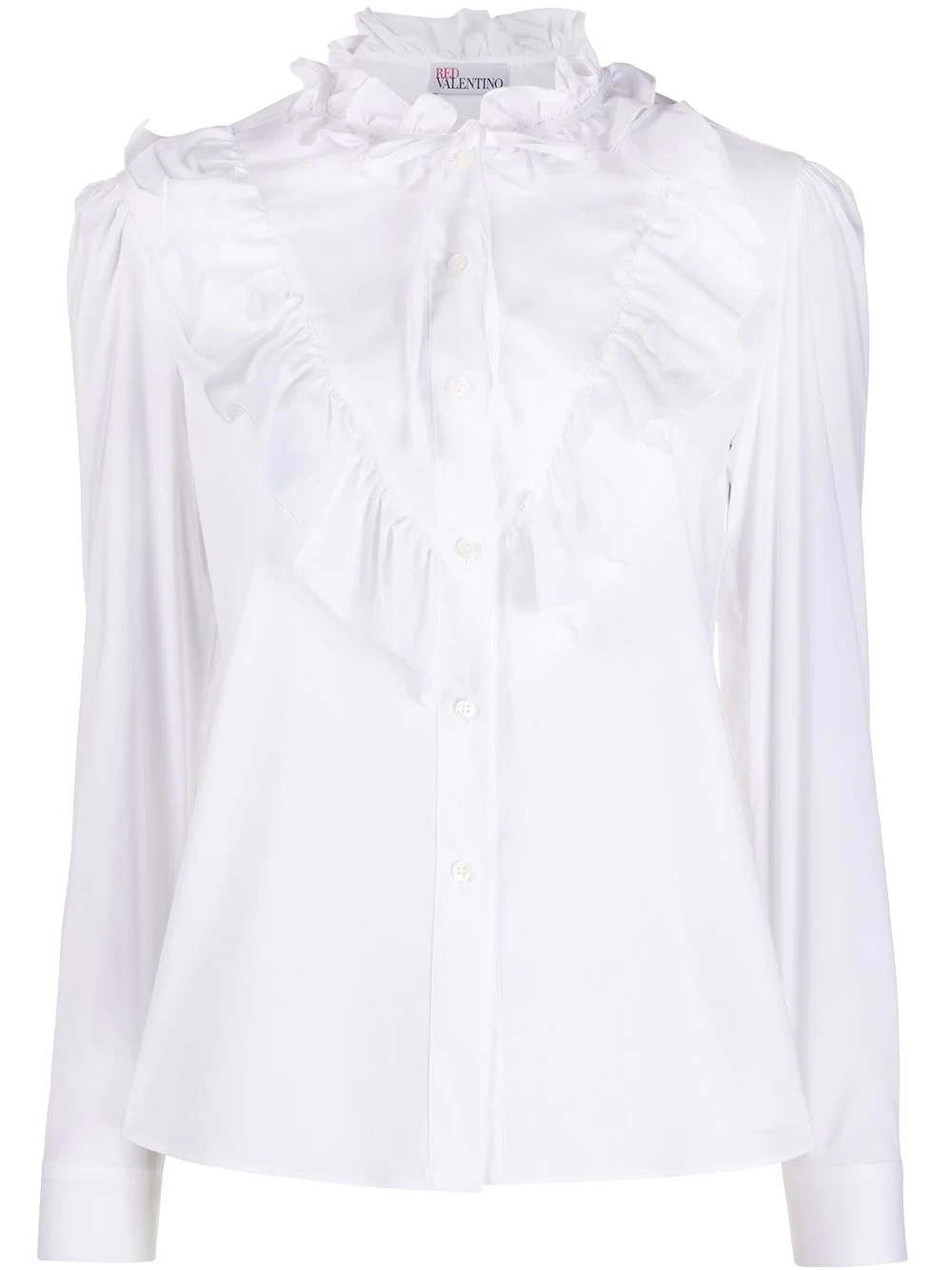 ruffle bib shirt - 1