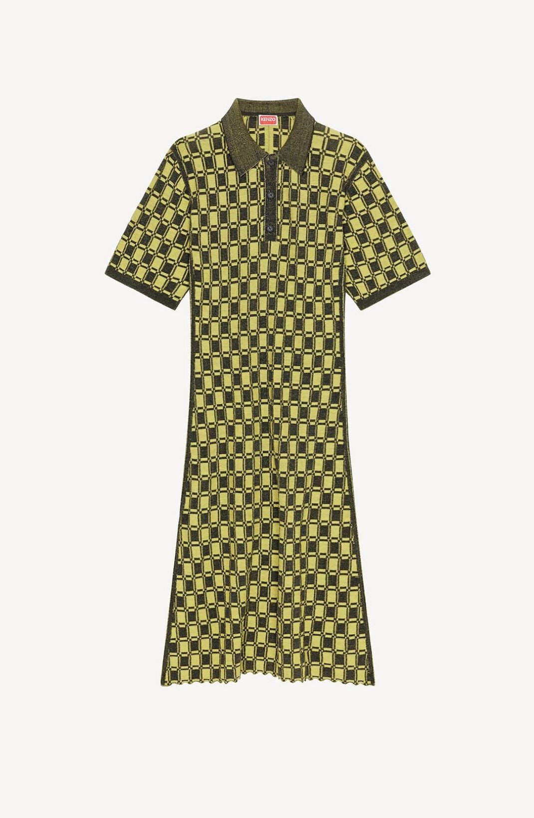 Jacquard polo dress - 1
