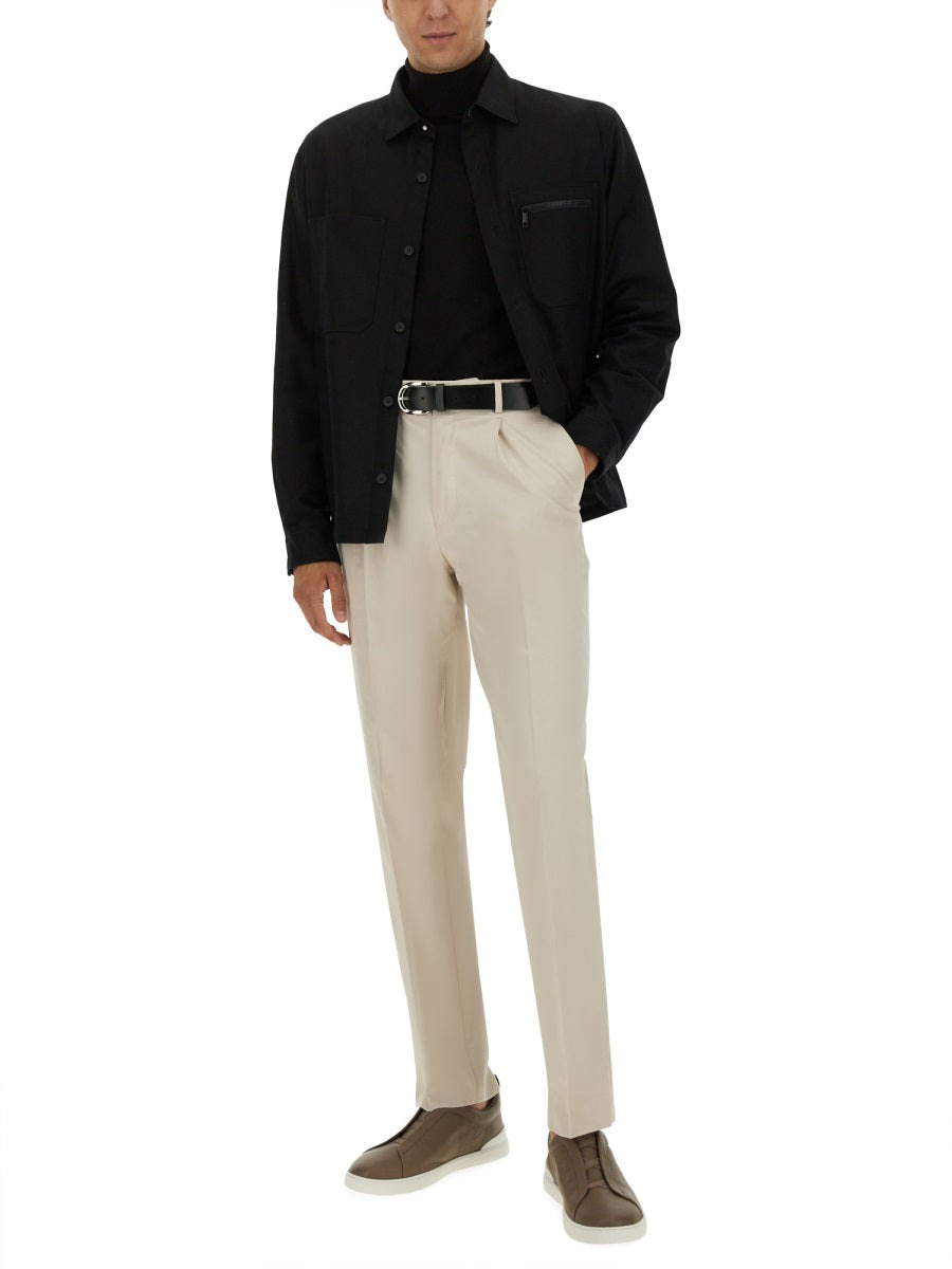 Zegna Men Wool Shirt - 2