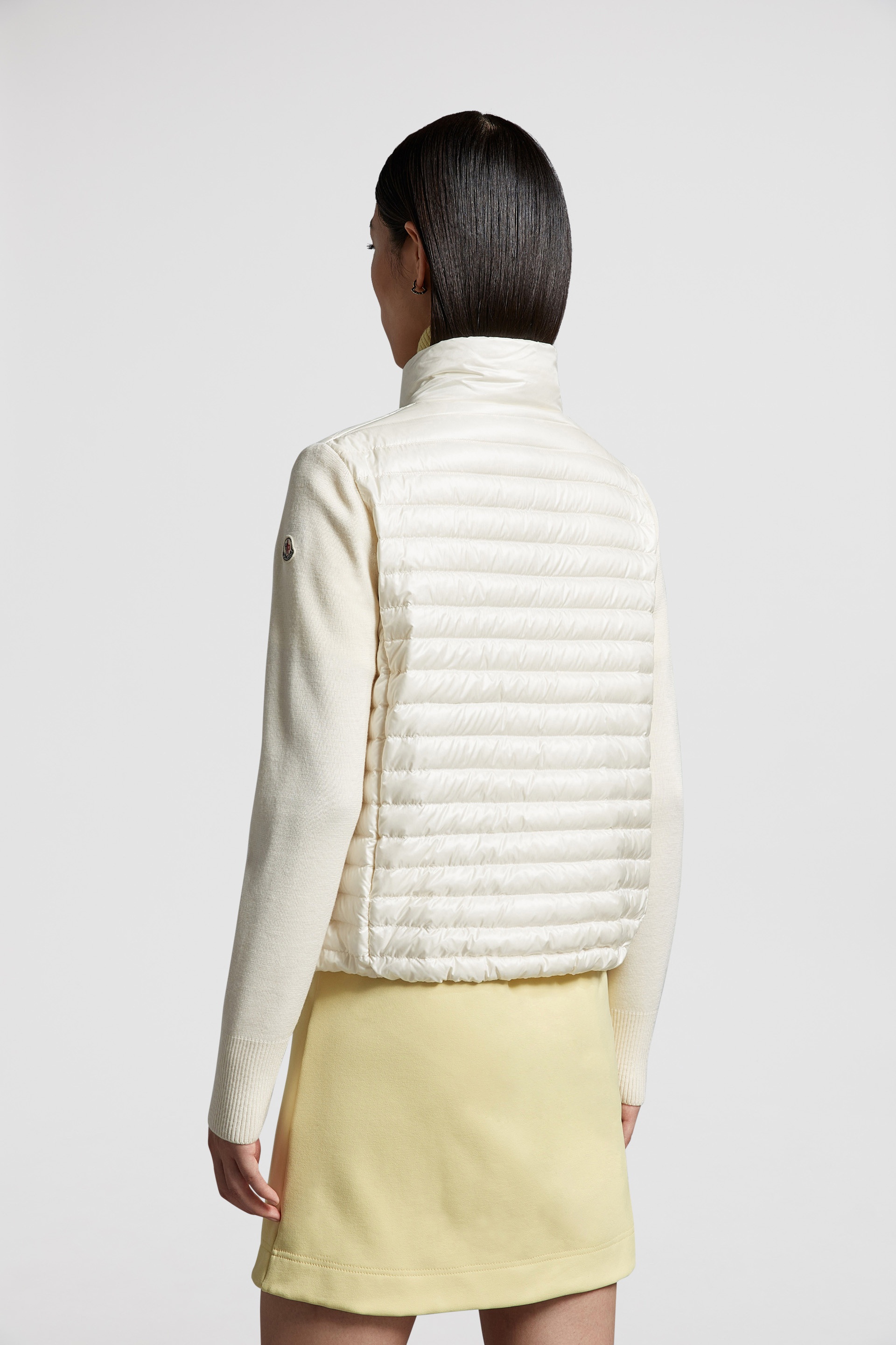 Padded Wool Zip-Up Cardigan - 5