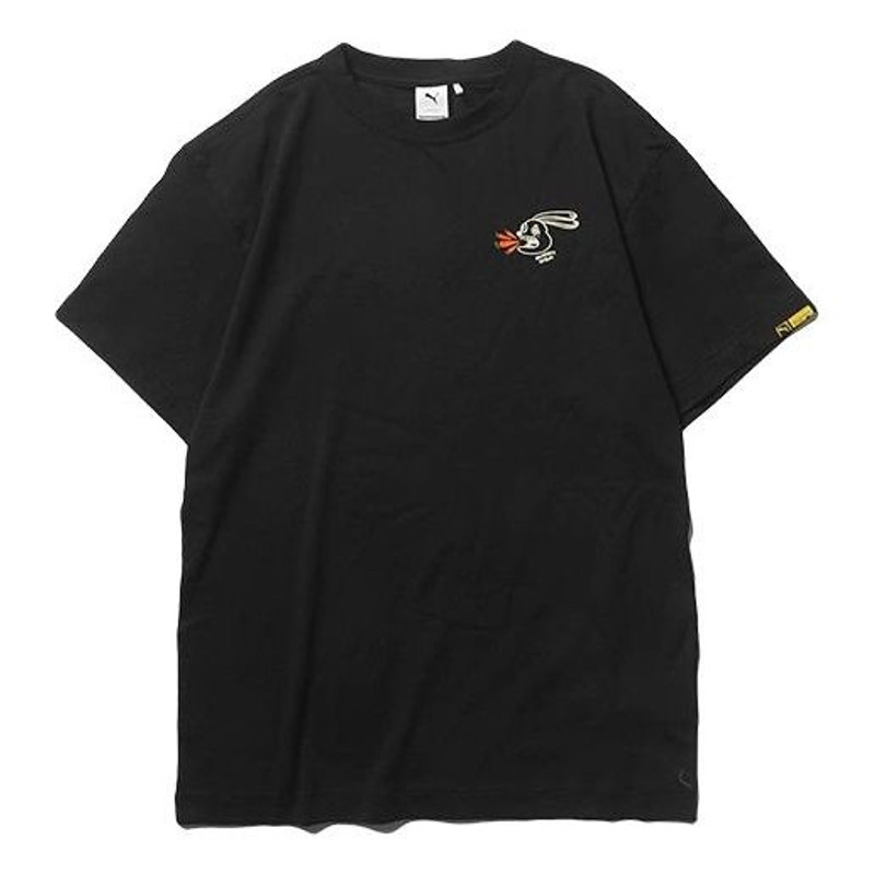 PUMA x Randomevent Logo Short Sleeve Tee 'Black' 59666501 1