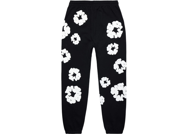 DENIM TEARS Denim Tears The Cotton Wreath Sweatpants Black outlook
