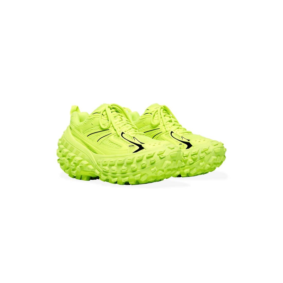 Men's Defender Sneaker in Fluo Yellow - 2