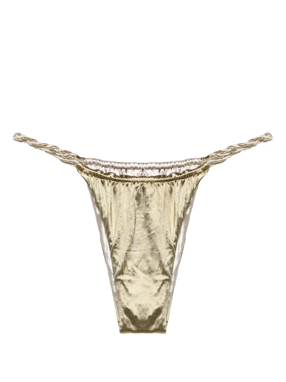 braided-straps reversible bikini bottoms - 1