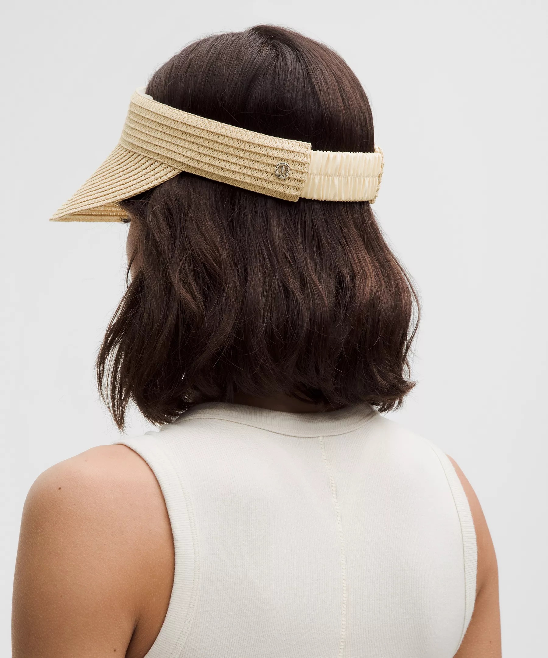 Women's Paper Straw Removable Sweatband Visor - 3