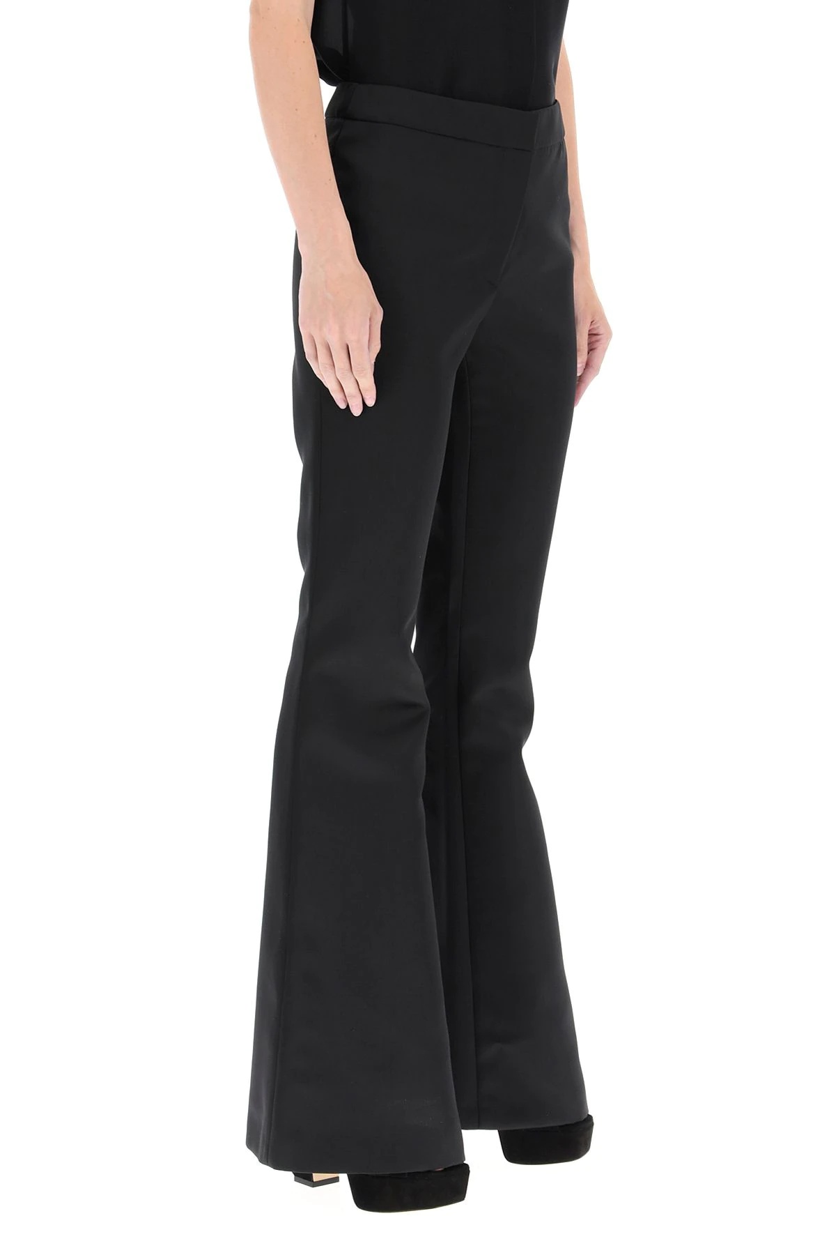 FLARED SATIN TROUSERS - 3