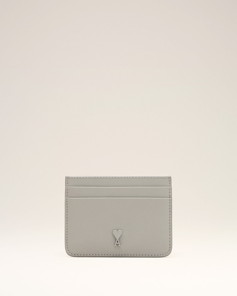 GREY COWHIDE LEATHER AMI DE COEUR CARD HOLDER 1