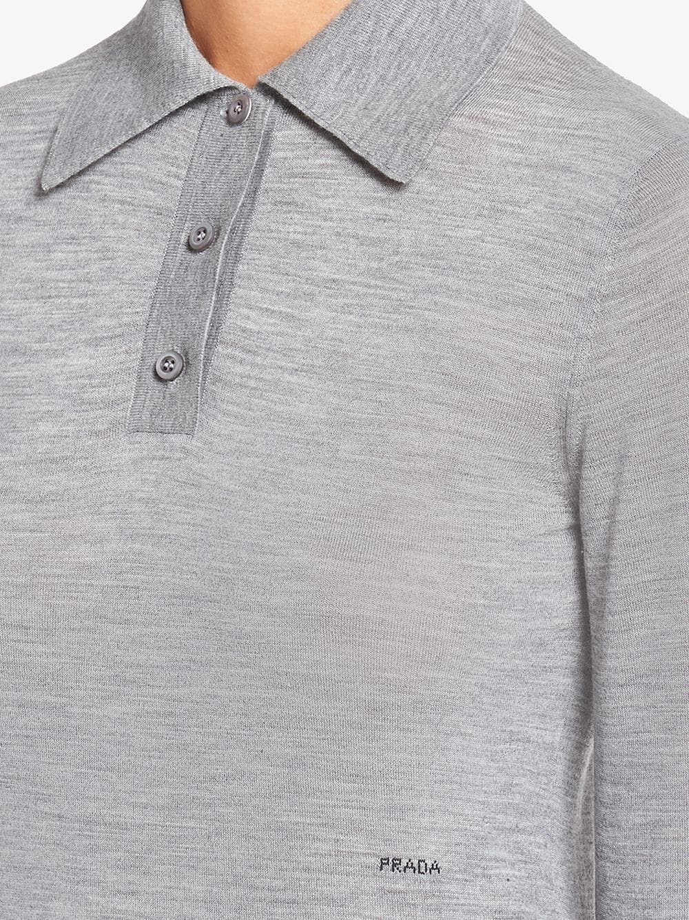 knitted polo shirt - 5