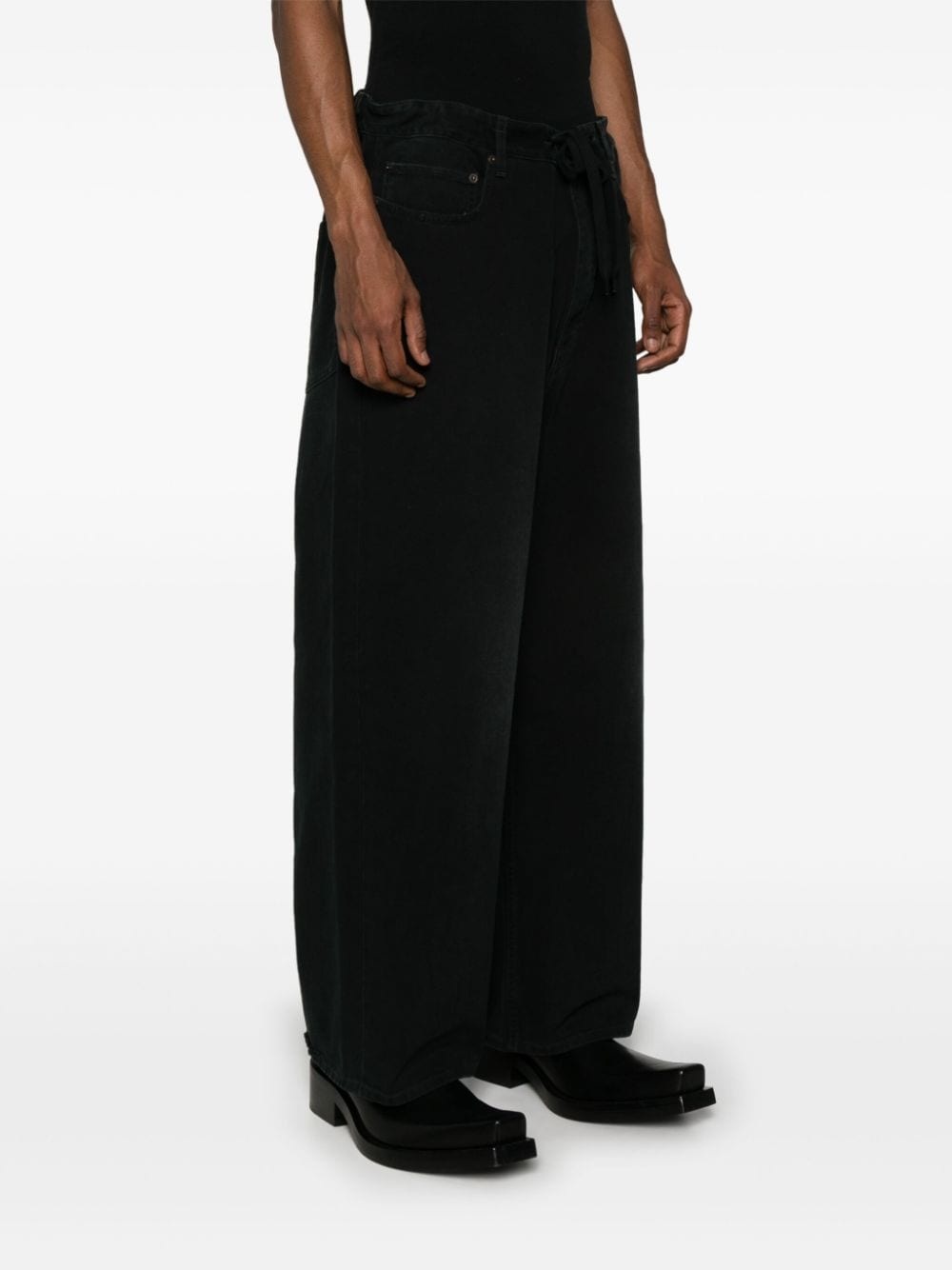distressed loose jeans - 4