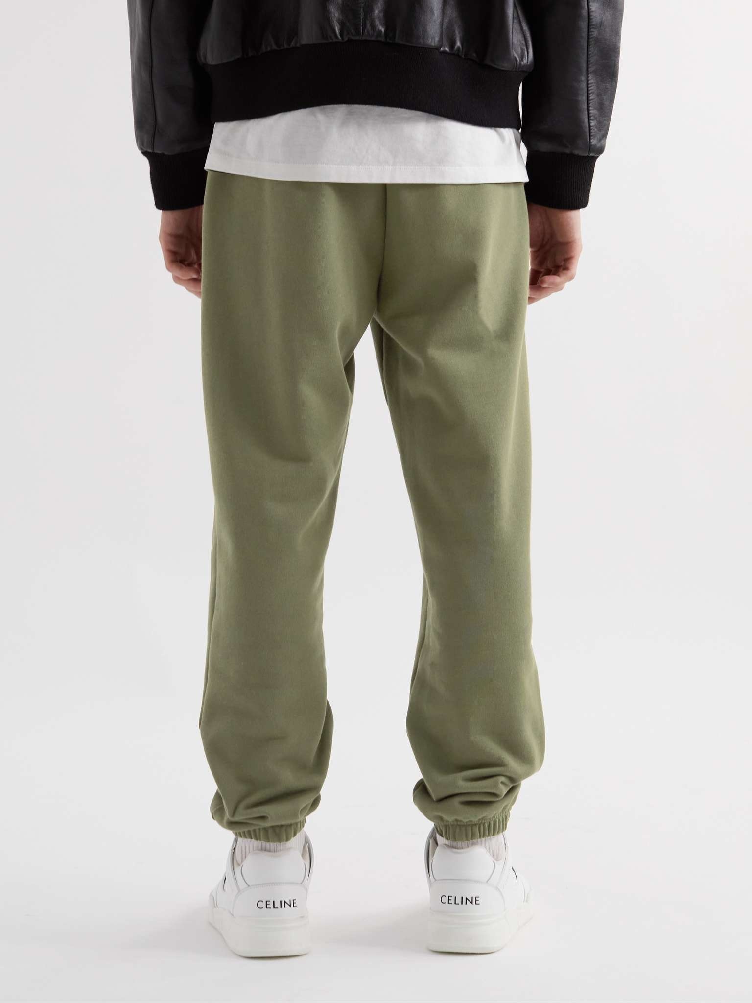 Tapered Logo-Print Cotton-Blend Jersey Sweatpants - 4