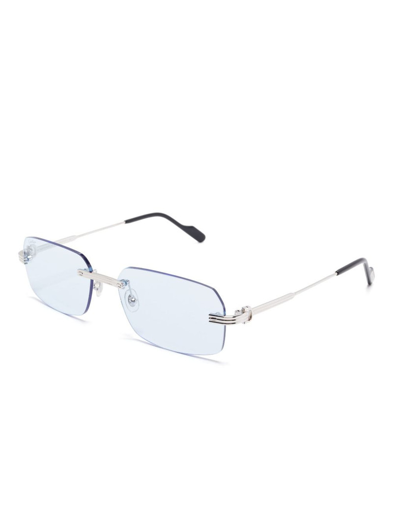Cartier rectangle-frame sunglasses outlook
