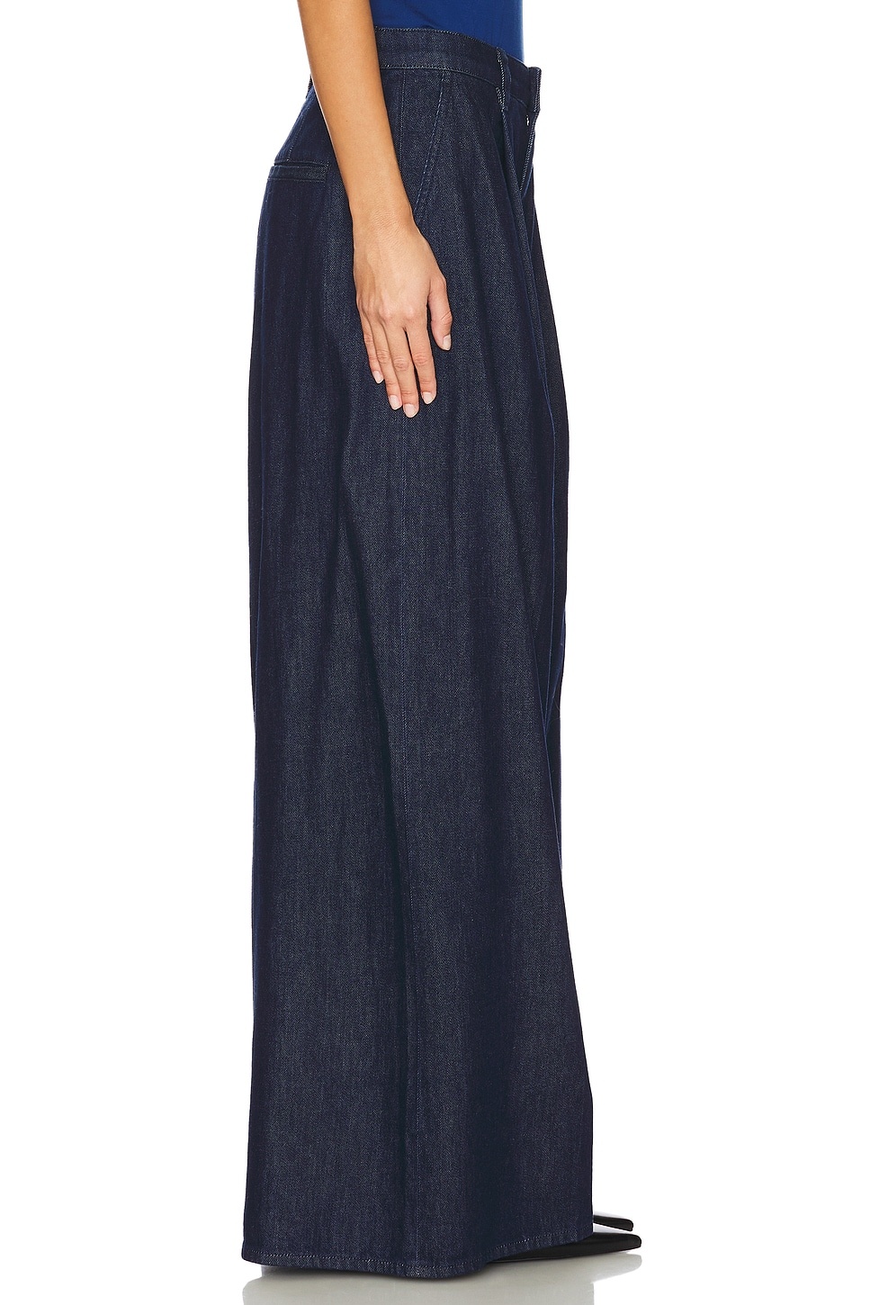 Pleated Wide Leg Pant - 3