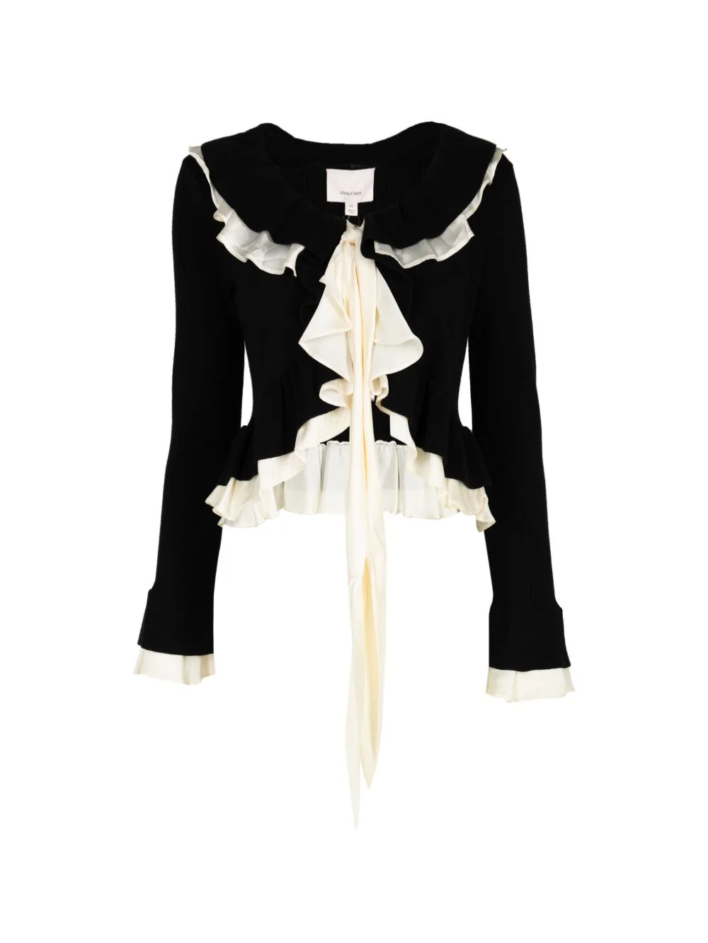Melinda ruffled cardigan - 1