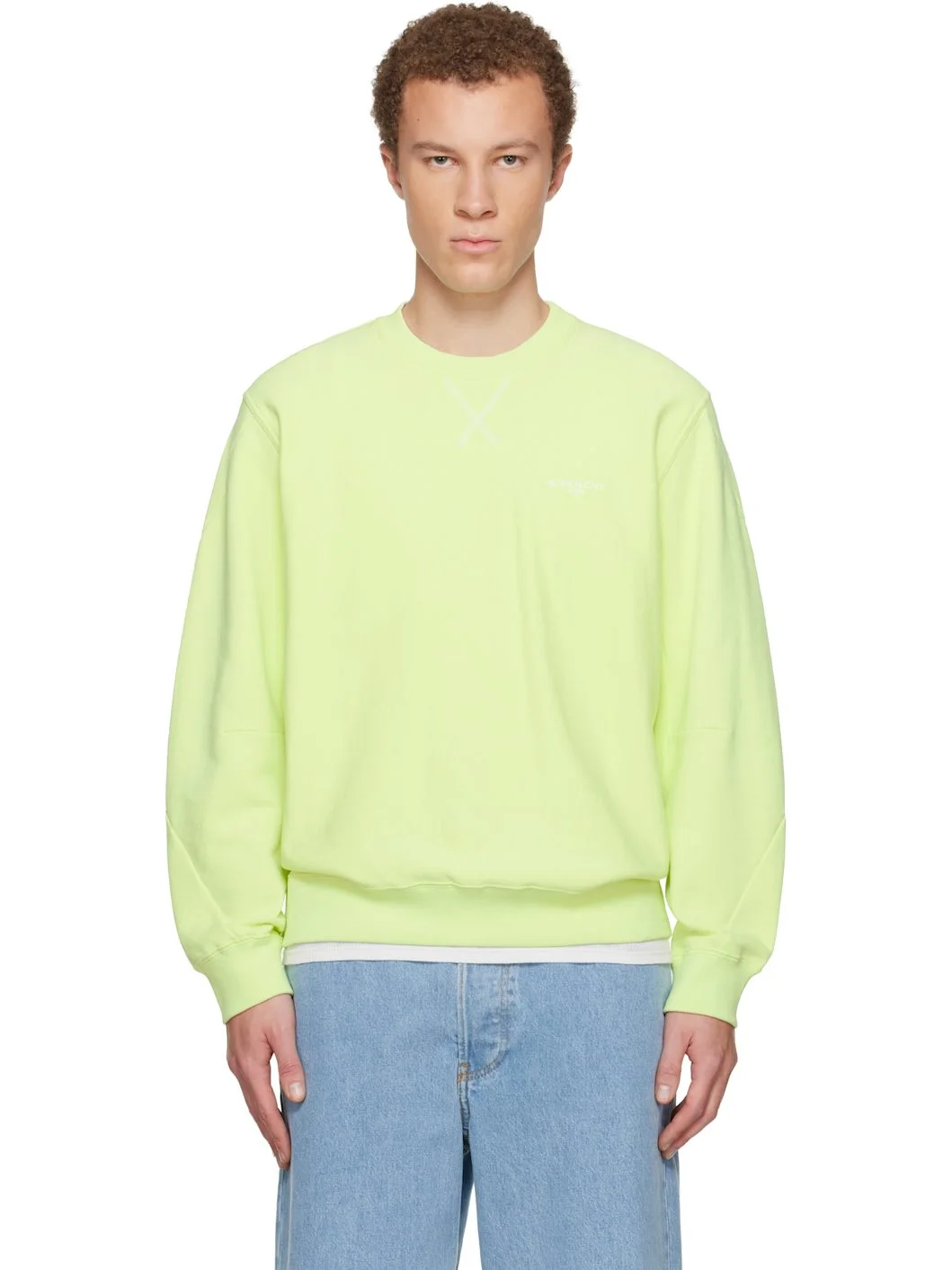 Green Couture Seam Sweatshirt - 1