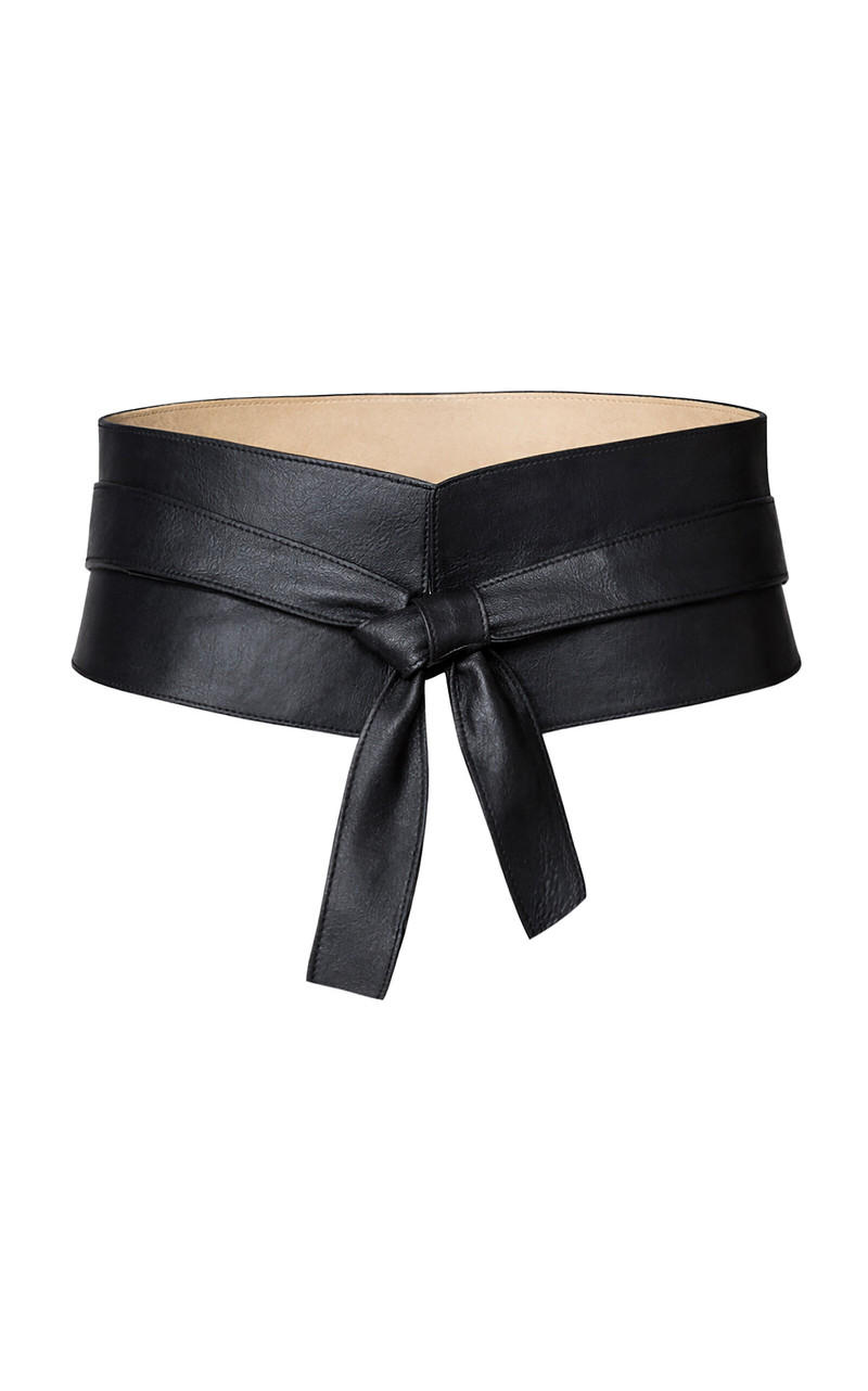 Lo Que Late Leather Belt black 1