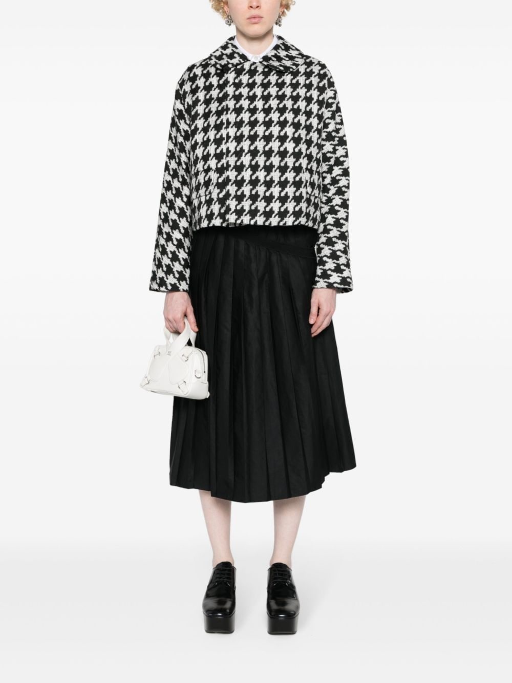 houndstooth-print jacket - 2
