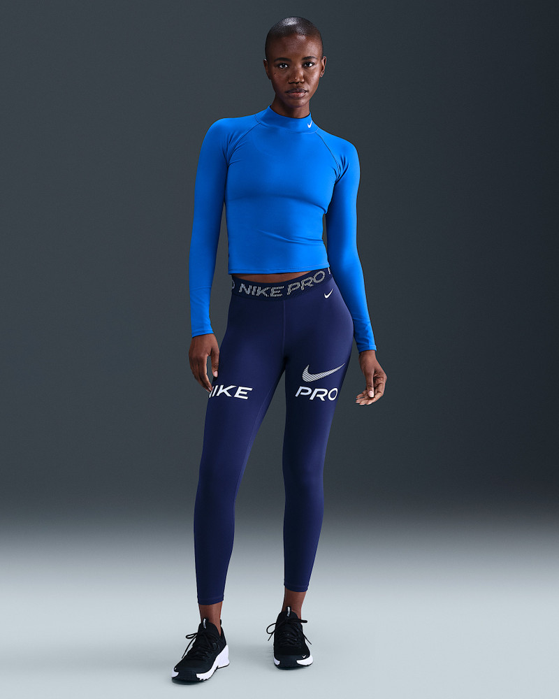 Nike Pro Women's Dri-FIT Long-Sleeve Mock-Neck Top 4