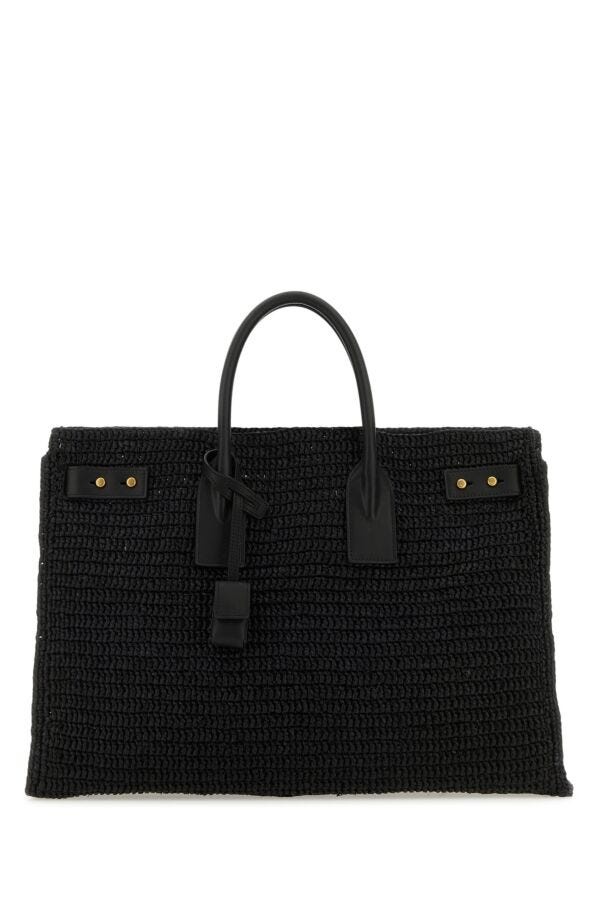 トートバッグ SAINT LAURENT BLACK RAFFIA MEDIUM SAC DE JOUR SHOPPING BAG 0400017948319_BLACK?wid=600&
