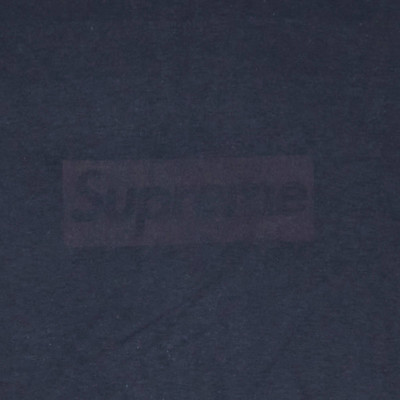 Supreme Supreme Tonal Box Logo Tee 'Navy' outlook