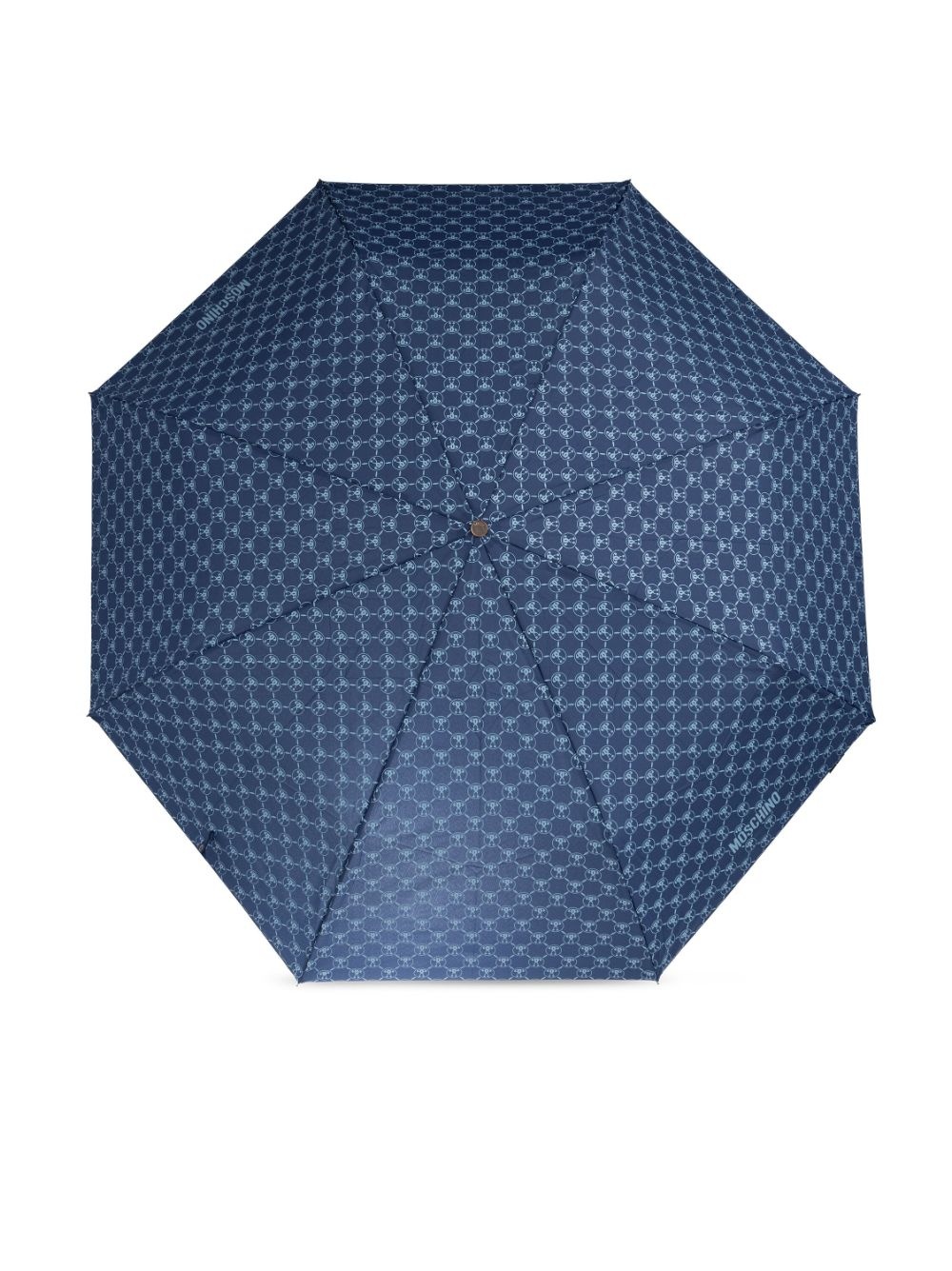 monogram-print crook-handle umbrella - 2