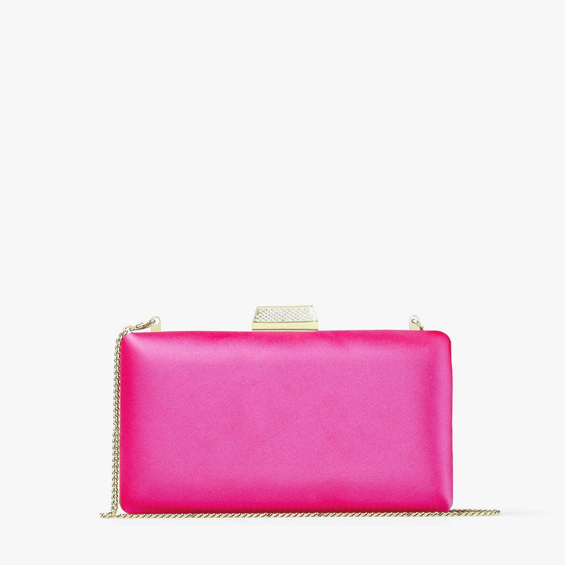 Clemmie
Fuchsia Satin Clutch Bag - 7