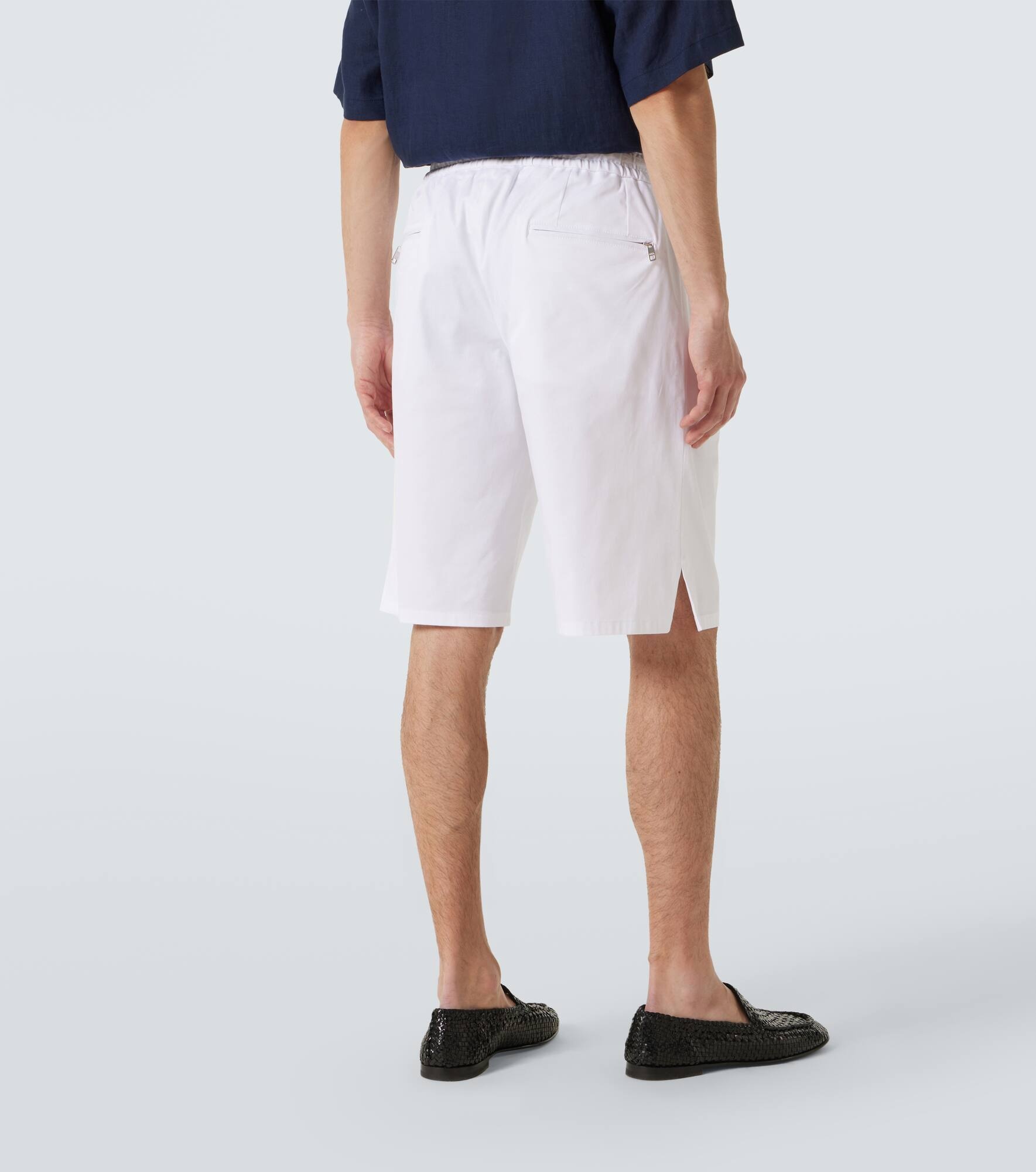 Cotton gabardine Bermuda shorts - 4