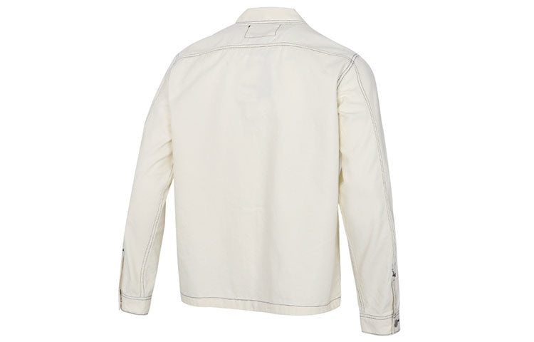 Converse Pocket Woven Long Sleeves Jacket 'White' 10020896-A04 - 2