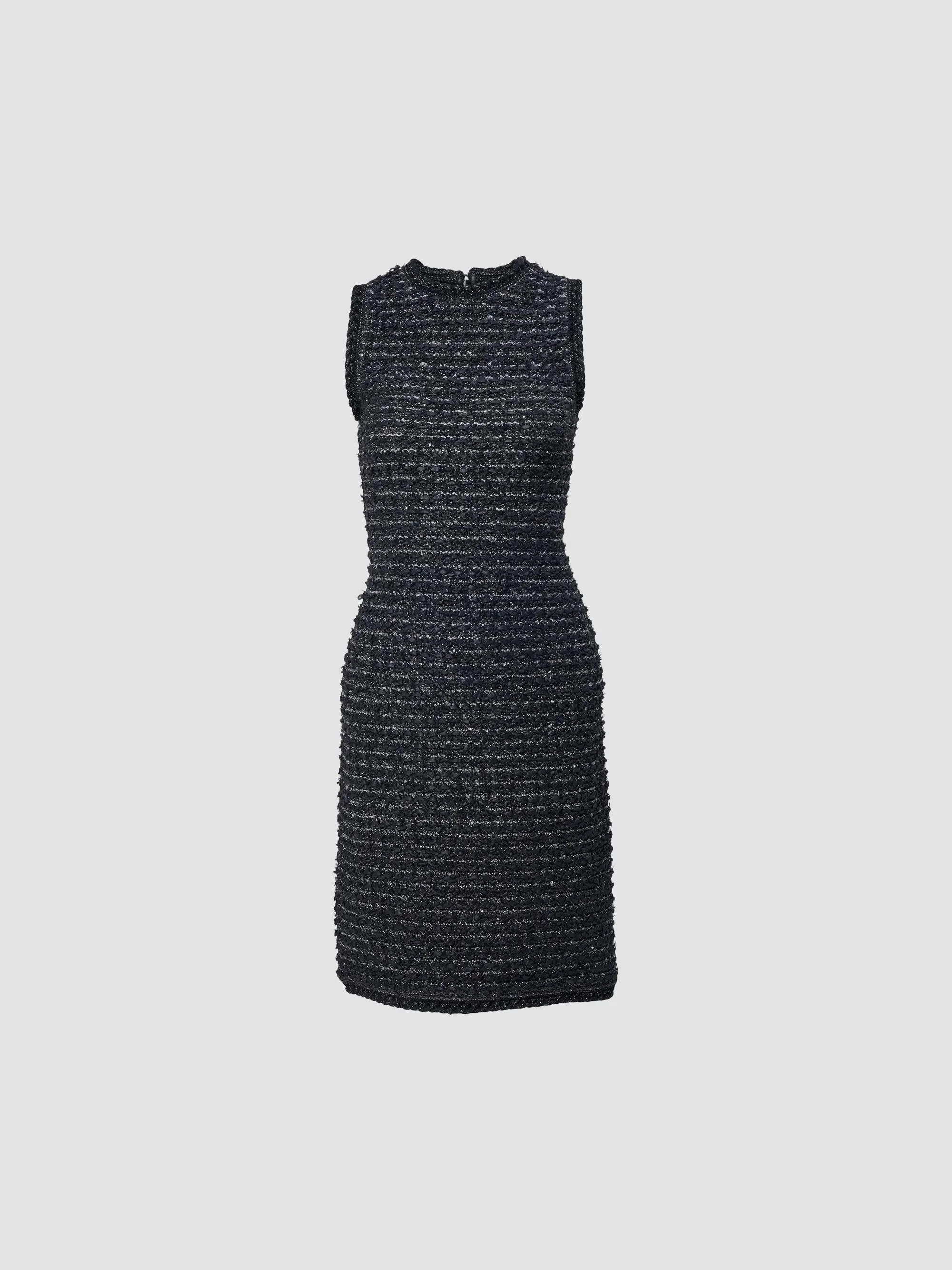 Women's Chalet Tweed Mini Dress - Black - 1