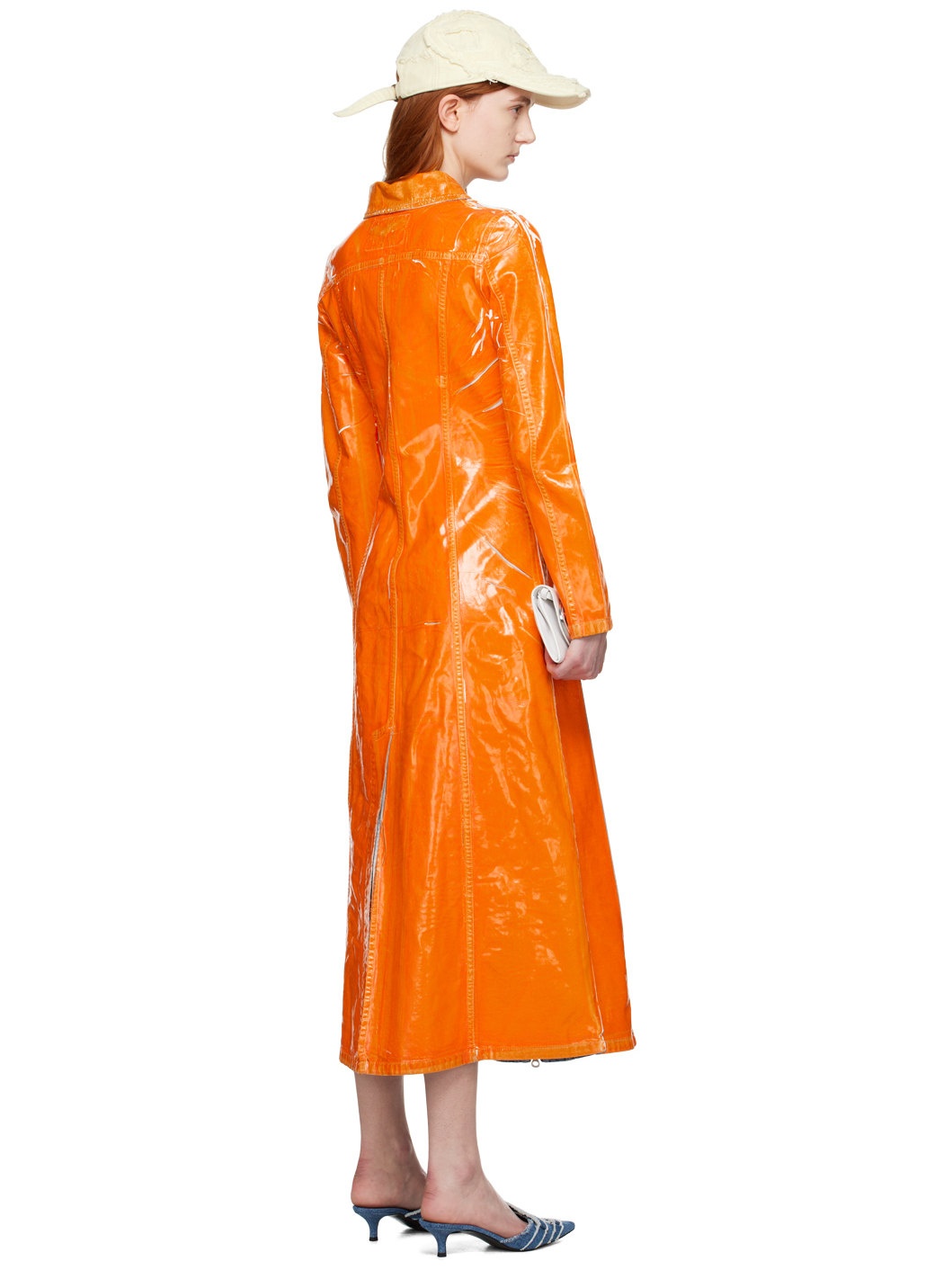 Orange De-Luis-Fsc Denim Maxi Dress - 3