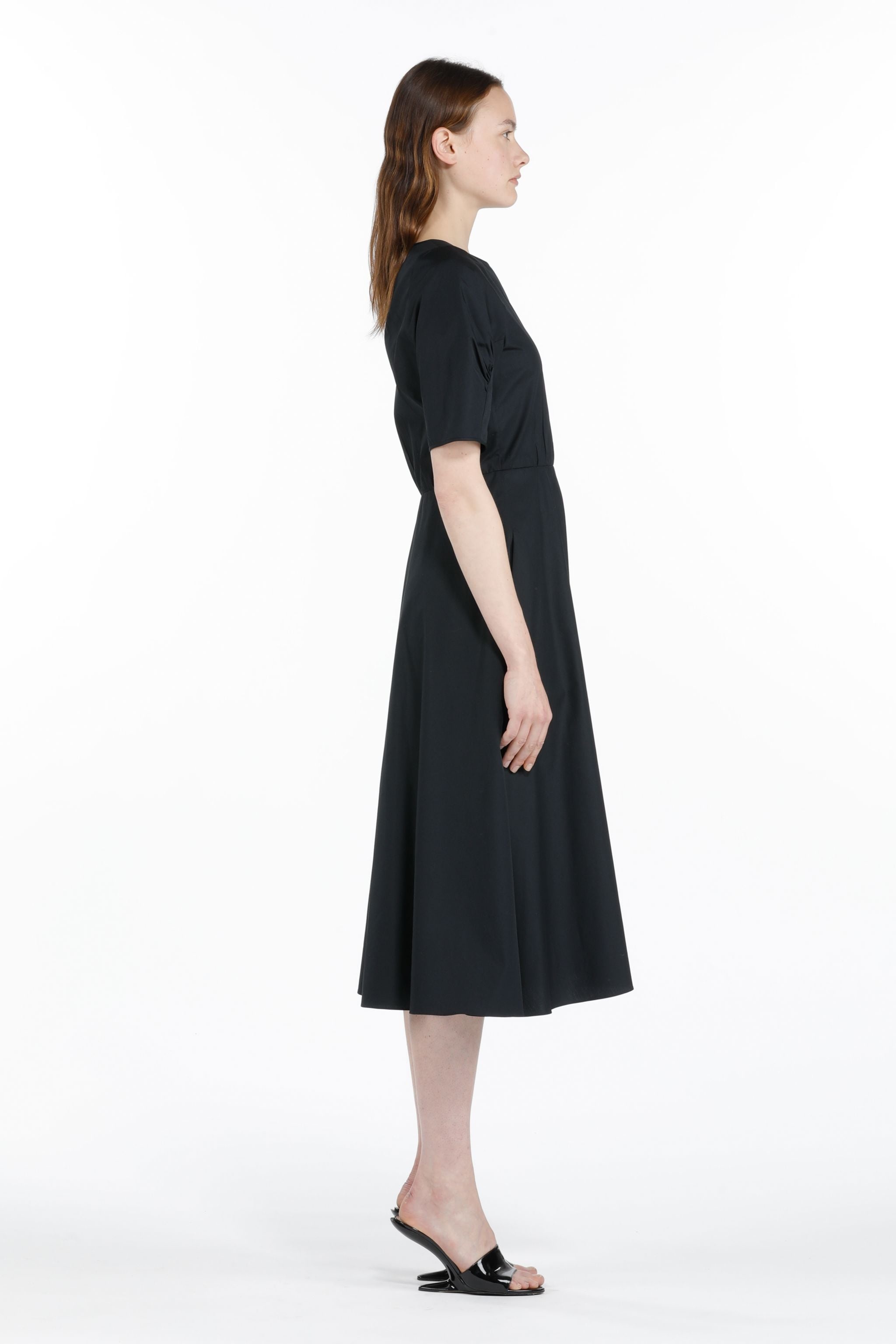 PUFF-SLEEVE COTTON DRESS - 3