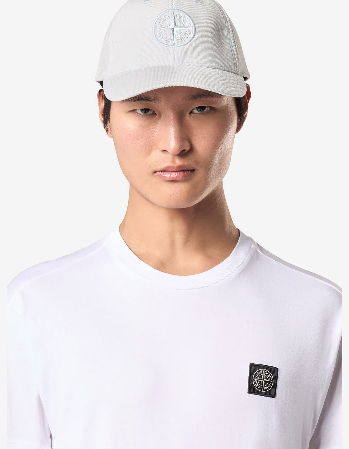 Stone Island White Compass Logo T-Shirt - 6