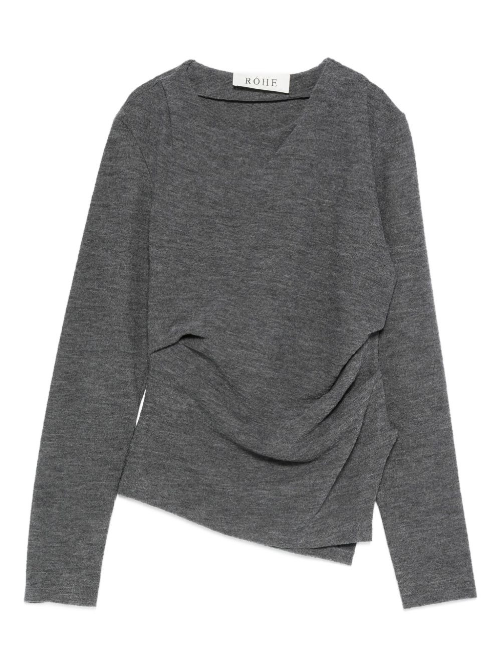 draped-detail blouse - 1