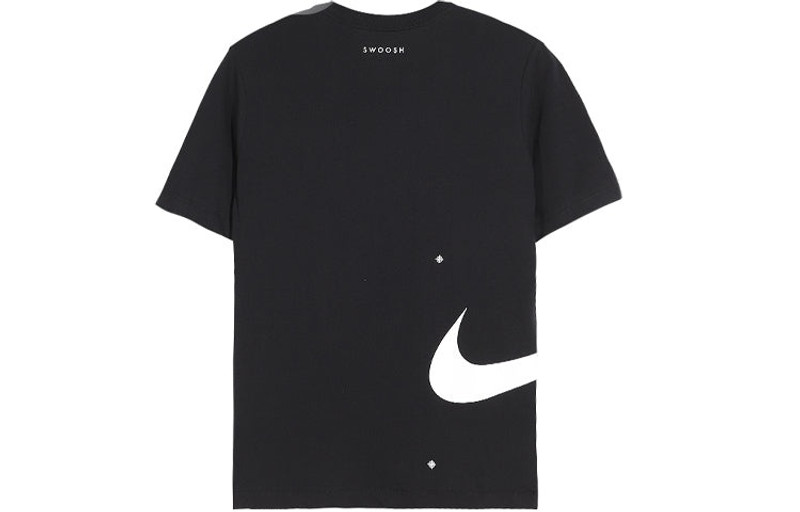 Nike Men's Nike Minimalistic Alphabet Logo Printing Casual Round Neck Short Sleeve Black T-Shirt DX5817-0 outlook