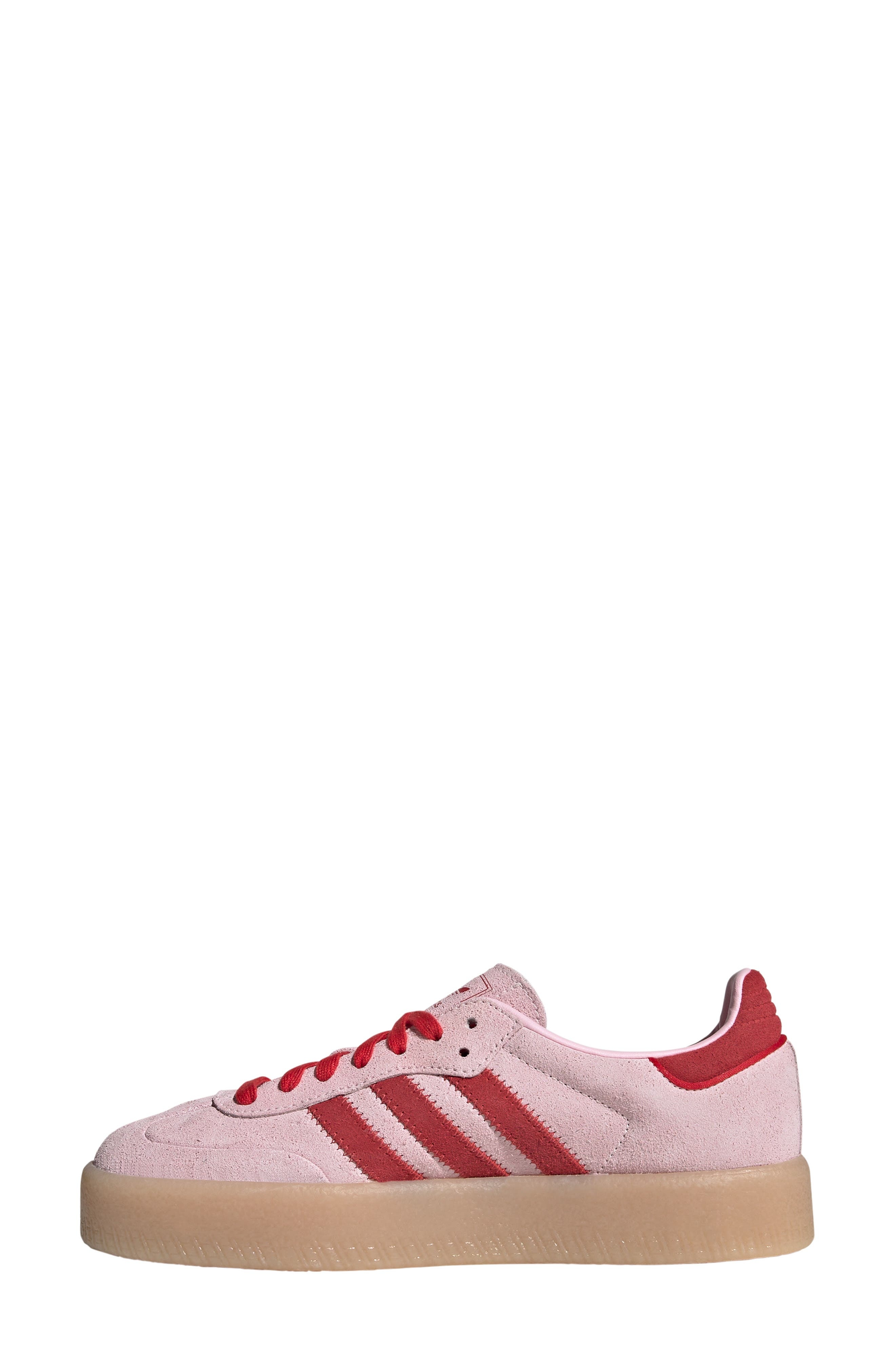 adidas Sambae Sneaker in Clear Pink/scarlet/Gum 3 at Nordstrom - 6