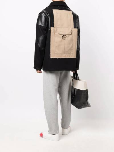 Maison Margiela contrasting back-panel wool jacket outlook