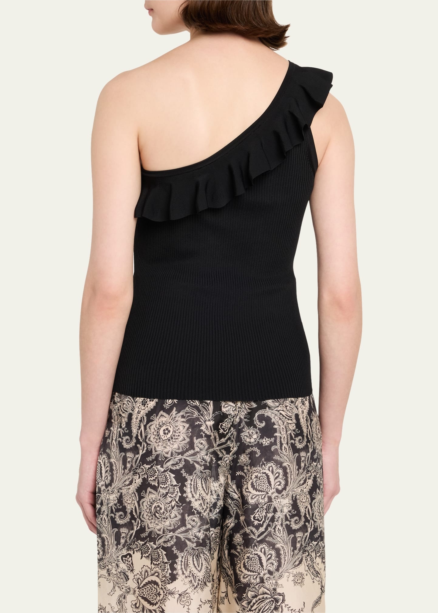 Rhiannon Frill Asymmetric Tank Top - 3