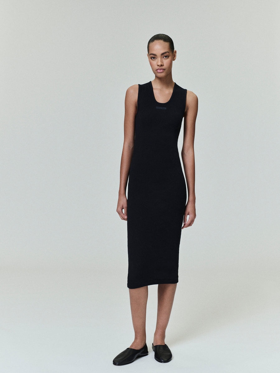 Womens Rib Tank Dress - 2