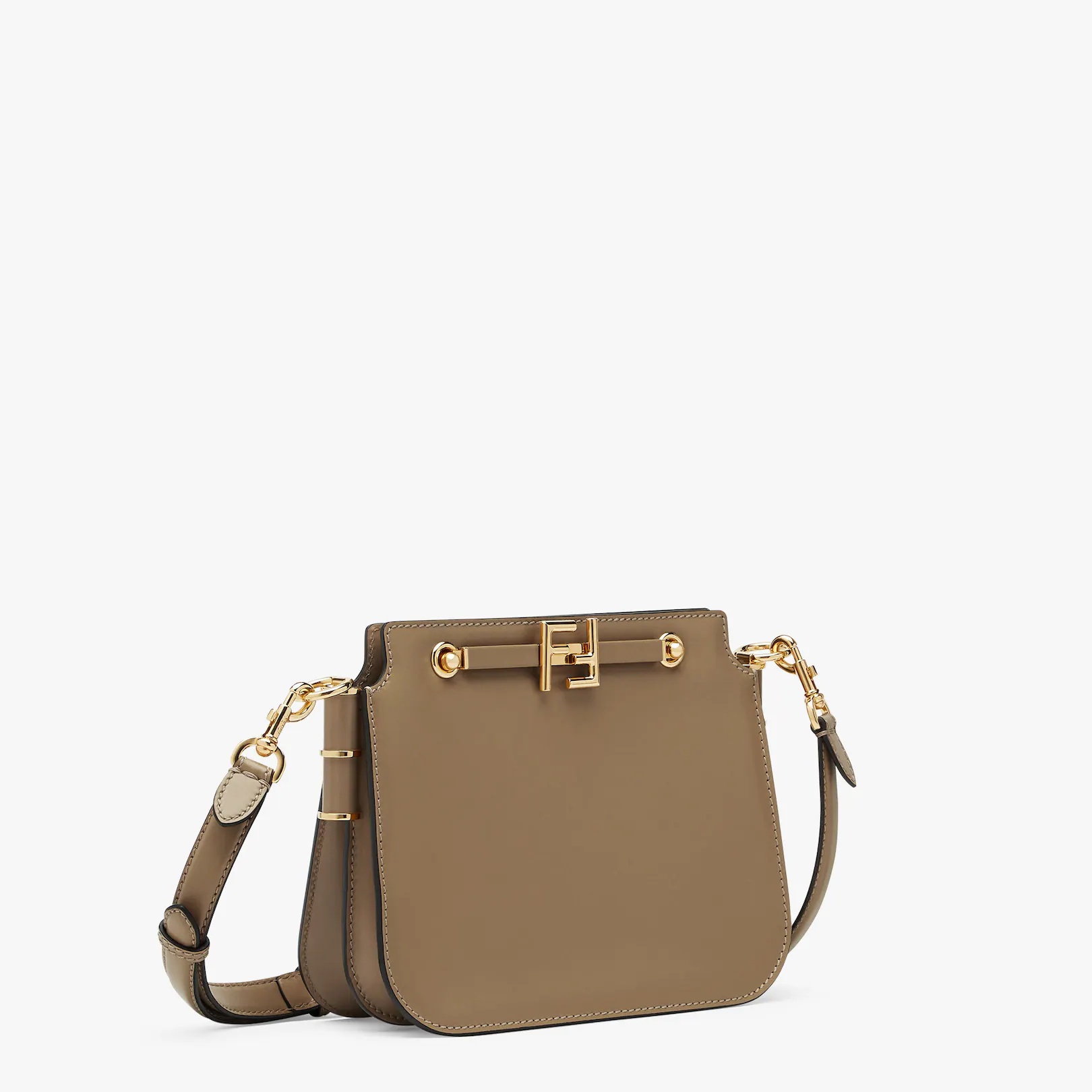 Gray leather bag - 2